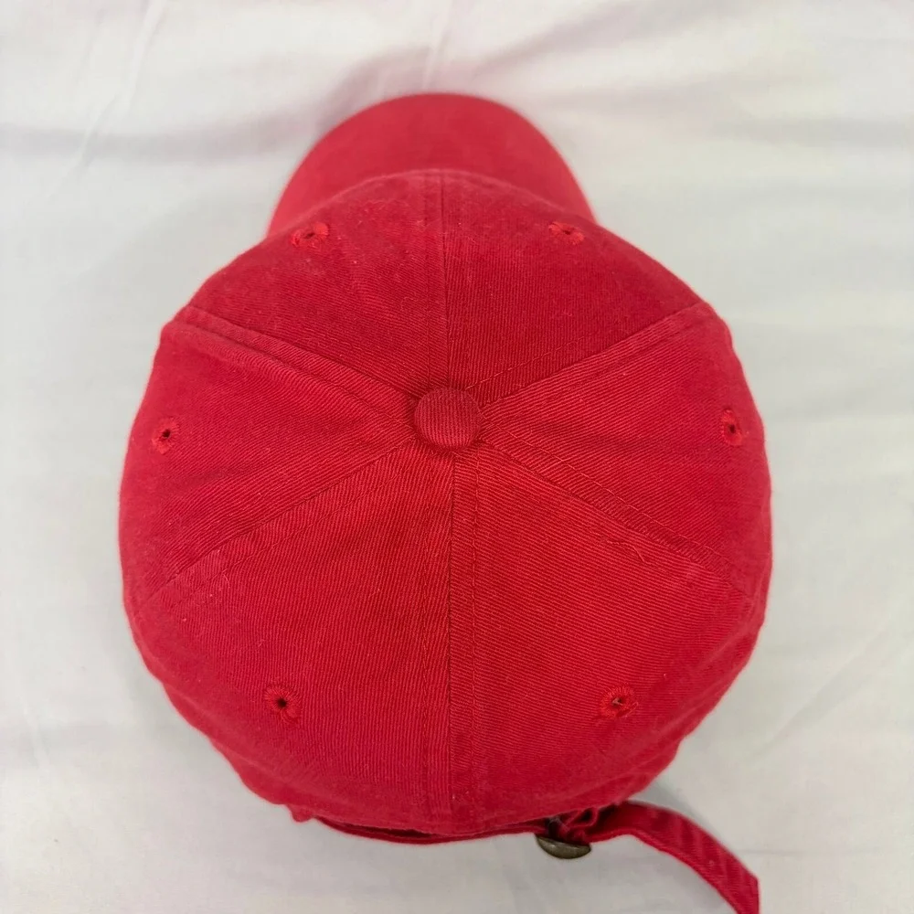 Budweiser Hat Dad Cap Vintage Mens OSFM Red Embroidered Logo Strapback